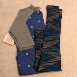 Kids two for one LLR leggings l/xl, Sloan top 10